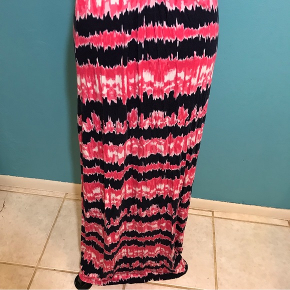 Tart Winslet Maxi Dress Tie Dye GUC Casual Criss Cross Back Woman’s Small S Sexy - Picture 6 of 16